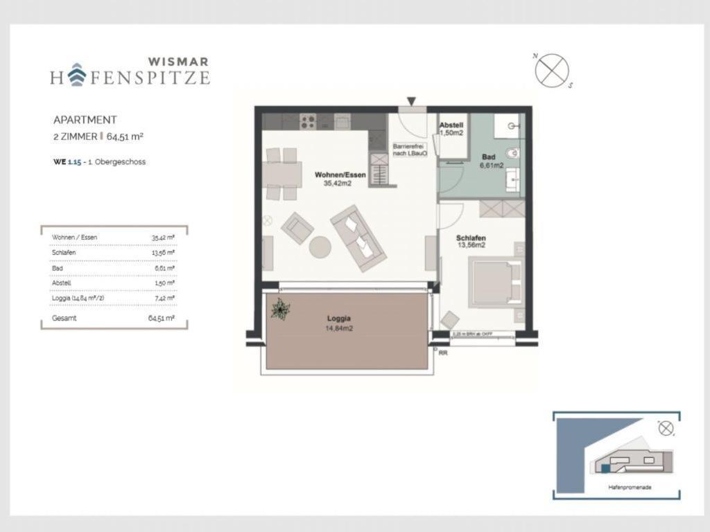 Hafenspitze App. 15 Dreimaster Apartment